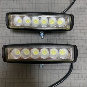 ワークライト 6LED 角型 12V/24V 共用