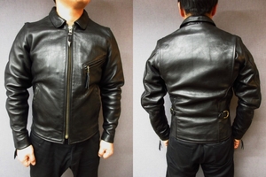 36 Vanson ENF collar attaching Single Rider's leather jacket VANSON M size corresponding leather jacket America made (COMT ACE 9D