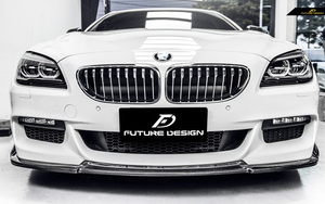 【FUTURE DESIGN】BMW 6シリーズ F06 F12 F13 フロント用リップスポイラー Carbon カーボン 640 645 650 H エアロ カスタム