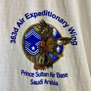 USAF エアフォース 米軍 U.S.AIR FORCE アメリカ空軍 363d Air Expeditionary Tシャツ インディアン サウジアラビアの画像4