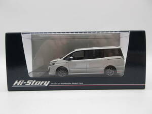 1/43 ハイストーリー　トヨタ　ヴォクシー　VOXY ZS GR SPORT 2019　ミニカー　ホワイトパールクリスタルシャイン