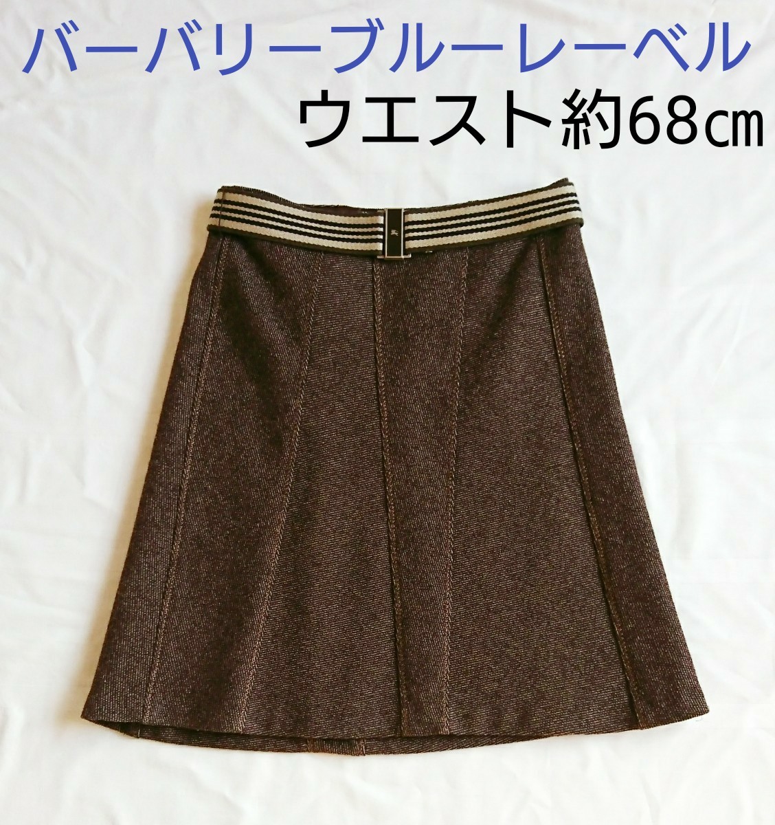 本物 バーバリー ブルーレーベル ニットセーター 38 モカブラウン系 茶