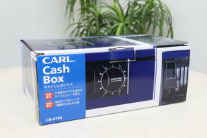 【未使用品】カール事務器 手提げ金庫 キャッシュボックス A4 ブルー CB-8760