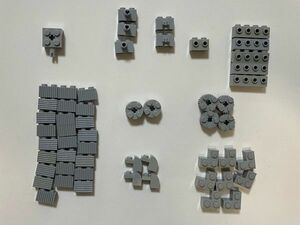 F66　LEGOバラパーツ　新灰　特殊ブロック系　まとめて大量㎏