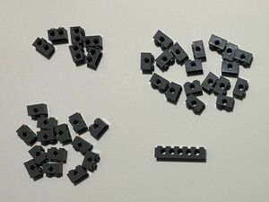 F113　LEGOバラパーツ　新濃灰　穴あきブロック系　まとめて大量㎏