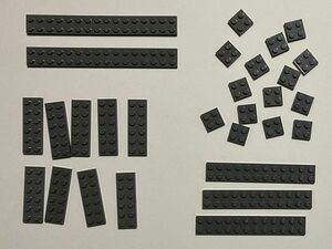 F121　LEGOバラパーツ　新濃灰　2 x 2・2 x 6・2 x 12・2 x 16　プレート系　まとめて大量㎏