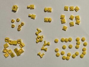 F127　LEGOバラパーツ　黄色　1 x 1　特殊パーツ系　まとめて大量㎏