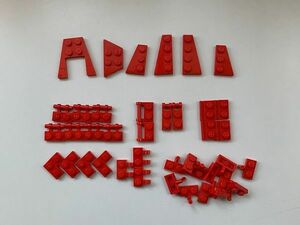 F197　LEGOバラパーツ　赤　特殊プレート系　まとめて大量㎏