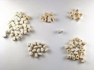 F268　LEGOバラパーツ　白　1 x 1　特殊ブロック系　まとめて大量㎏