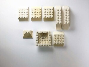 F277　LEGOバラパーツ　白　特殊パーツ系　スロープ　まとめて大量㎏