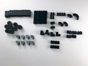 F319　LEGOバラパーツ　黒　特殊ブロック系　まとめて大量㎏