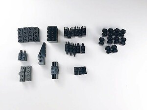 F320　LEGOバラパーツ　黒　特殊ブロック・ヒンジブロック系　まとめて大量㎏