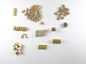 F340　LEGOバラパーツ　タン　スロープ・テクニック系　まとめて大量㎏