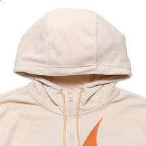 ■NIKE NSW SWOOSH FZ FT HOODIE ベージュ/オレンジ 新品 2XLサイズ ナイキ スウッシュ フルジップ フレンチテリー フーディー DD6088-219_画像3