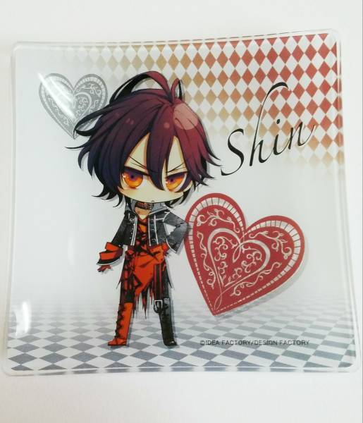送料無料☆匿名配送☆AMNESIA アムネシア シン スクエアガラス皿 即決 非売品 オトメイト プレート 皿 プライズ p