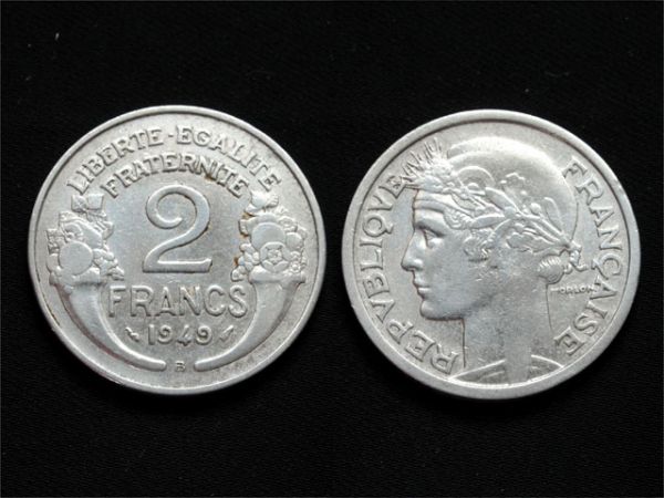 第二共和政フランス 1849 5フラン銀貨 セレス女神