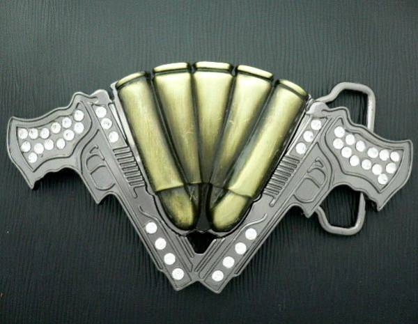 14960円 ○ウエスタン拳銃ハンドガン米国製ブラスベルトバックル