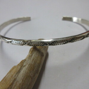 Silver Bangle USA Мужское M Индийское племя навахо ID05 G102