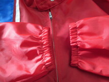 90s USA製　ジャケット　L　メンズ　赤　ピンバッチ　アメカジ　古着　b345_画像2