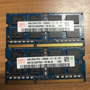 hynix DDR3 1600Mhzノート用メモリ4Gx2