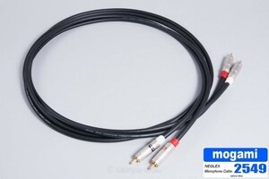  Moga mi2549 RCA audio cable L/R pair 3.0m jacket color black 