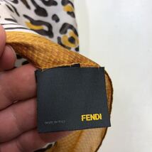 美品 FENDI レオパード ショール(65×176cm)_画像5