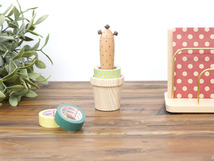 【Wooderful life】Cactus Tape Holder（カクタステープホルダー）　サボテン テープスタンド マスキングテープ デスク用品_画像1