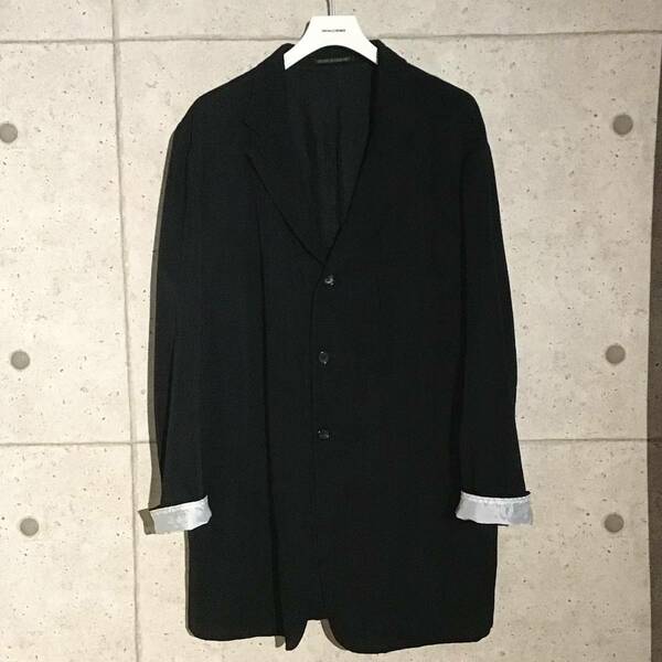 ONtheCORNER ITEM No.979/YohjiYamamoto POURHOMME ヨウジヤマモトプールオム 刺し子 ロングジャケット 95ss size:S