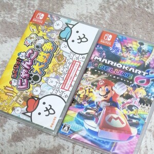 【新品・未開封品】 ふたりで!にゃんこ大戦争・マリオカート8デラックス Nintendo Switch