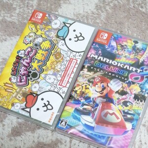 【新品・未開封品】 ふたりで！にゃんこ大戦争・マリオカート8デラックス Nintendo Switch