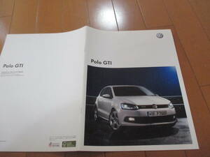 家19911　カタログ　■Volkswagen　■ＰＯＬＯ　ポロ　ＧＴＩ■2010.9　発行20　ページ