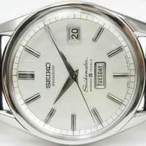 魅力詰まった逸品☆1965年製SEIKO セイコーマチック ウィークデータ 35石 6218-8971 王冠イルカ 自動巻紳士腕時計 純正SEIKOベルトの画像1