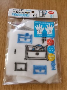 【新品未開封】使い捨て手袋 ドラえもん 20枚 アニメ キッチン用品 手袋