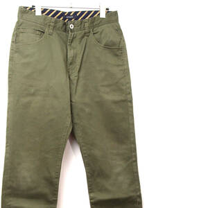 RAGEBLUE stretch cotton tapered chinos khaki S size 