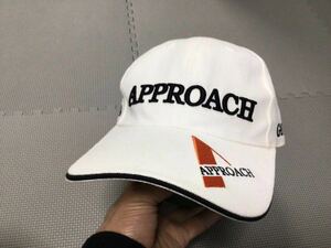 希少? アプローチ APPROACH キャップ帽子 帽子 ゴルフキャップ GOLF ホワイト 白