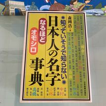 知っていそうで知らない 日本人の名字なるほどオモシロ事典 1998/11/30 森岡 浩 (著)_画像1