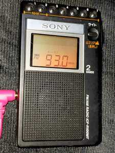 ICF-R100MT SONY 美品 受信確認済 完動品 ワイドFM AM FM ラジオ 通勤 防災 ジョギング 散歩 競馬 野球 登山 山ラジオ 164882 