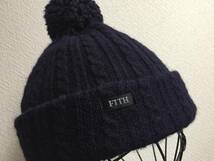 ◆FITH フィス◆日本製◆紺◆細いケーブル編みが可愛いニット帽◆サイズ S（50ー52cm）◆10687_画像7