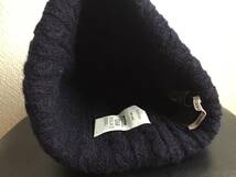 ◆FITH フィス◆日本製◆紺◆細いケーブル編みが可愛いニット帽◆サイズ S（50ー52cm）◆10687_画像9