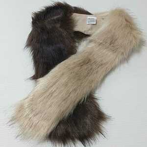  new goods fur muffler tippet two-tone color - lady's fake fur .... protection against cold lady's #tnftnf