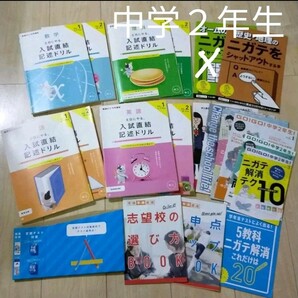 未記入☆進研ゼミ　中学講座　中２　入試直結記述ドリル　ハイレベル　記述力　中学　チャレンジ　高校入試　問題集