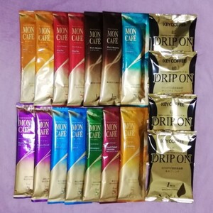 ドリップコーヒー 11種類18袋 片岡物産モンカフェ キーコーヒー ドリップオン