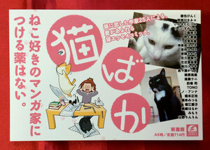 猫ばか 店頭告知用POPカード 非売品 当時モノ 希少　A1676