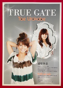 B2サイズポスター 浦壁多恵／TRUE GATE CD発売告知用 非売品 当時モノ 希少　B1938