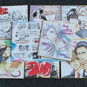 drap20周年記念展 アニメイトフェア 描き下ろしブラインドミニ色紙銀袋8月号ver.７枚＋描き下ろし寄せ書きメッセージカード