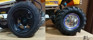 タミヤ ランチボックス リア専用 アルミ ホイールアダプター ラジコン ミッドナイトパンプキン ワイルドウイリー2た