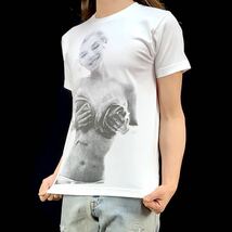 新品 マリリンモンロー アメリカ セックス シンボル セクシー ブロンド 手ブラ ビッグ プリント Tシャツ XLサイズ 大きい オーバー サイズ_画像4