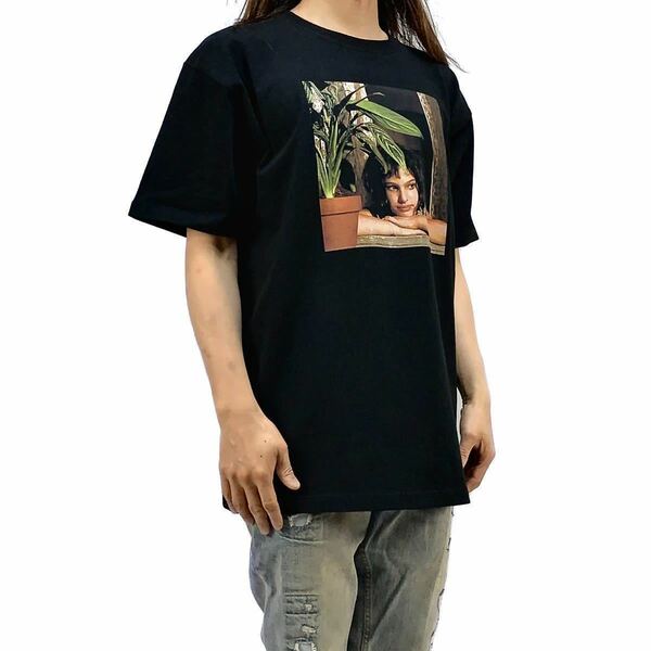 新品 レオン LEON 映画ヒロイン マチルダ ショートカット少女 アグラオネマ 観葉植物 大きいオーバーサイズ ビッグ Tシャツ 4XLサイズ UNI