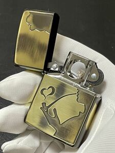 zippo ゴールド パイプ セクシー ガール ヴィンテージ 加工 希少モデル 2014年製 シルバーインナー 2015年製