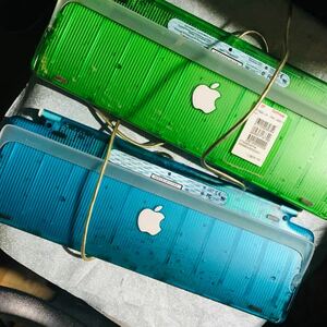 Apple純正 アップル純正 キーボード USB 青 緑 ライトグリーン ブルー M2452 Mac